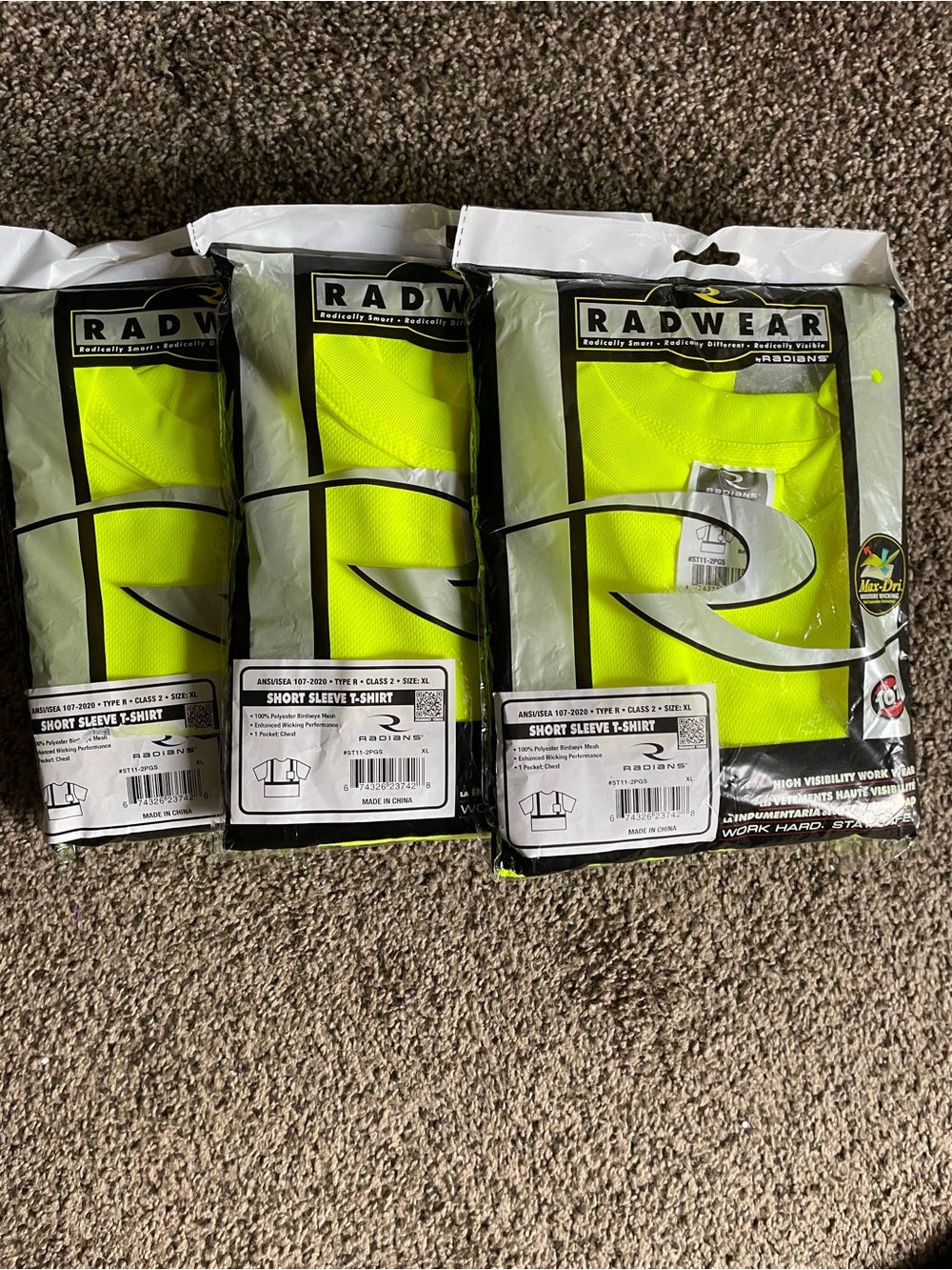 Radians three packs of working shirts for $30